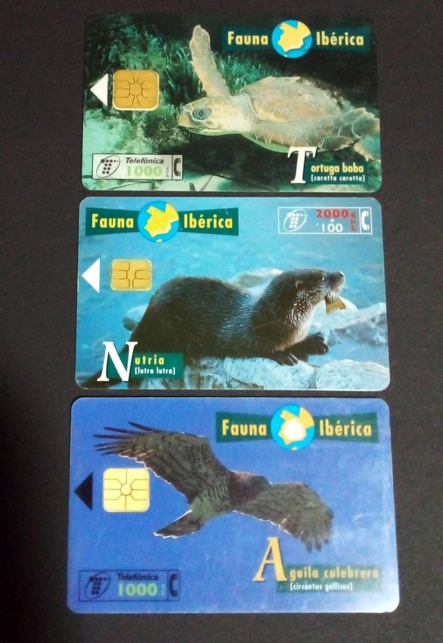 tarjetas telefónicas. Lote de 9.