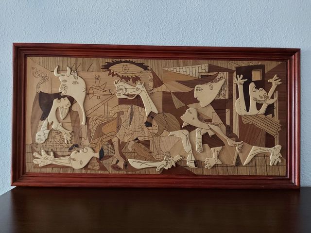 Guernica de Picasso, replica en madera