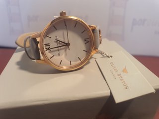 Reloj Olivia Burton Mariposa Gris Lila y Oro Rosa
