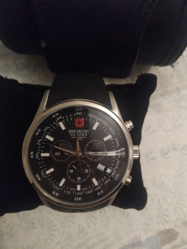 reloj vintage Swiss military hanowa