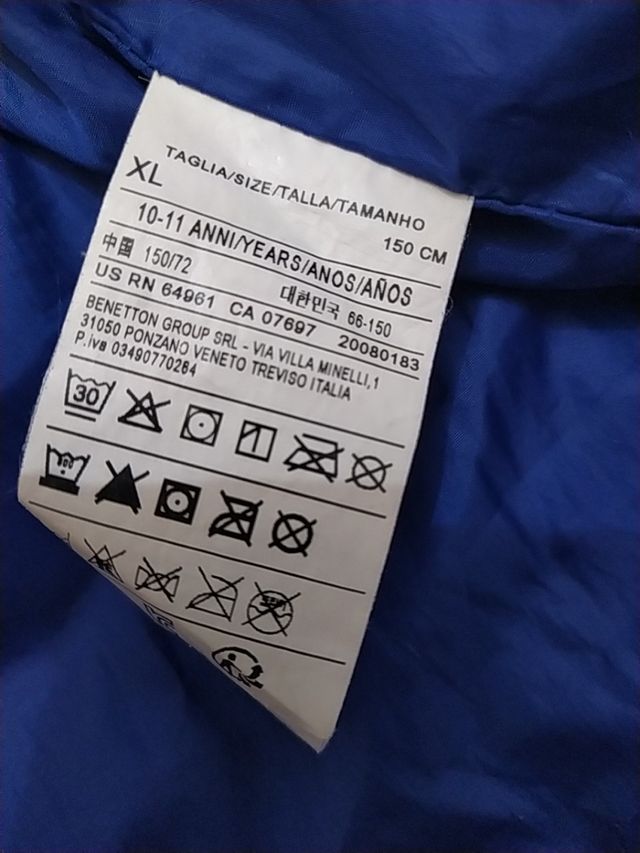 plumas benetton niño