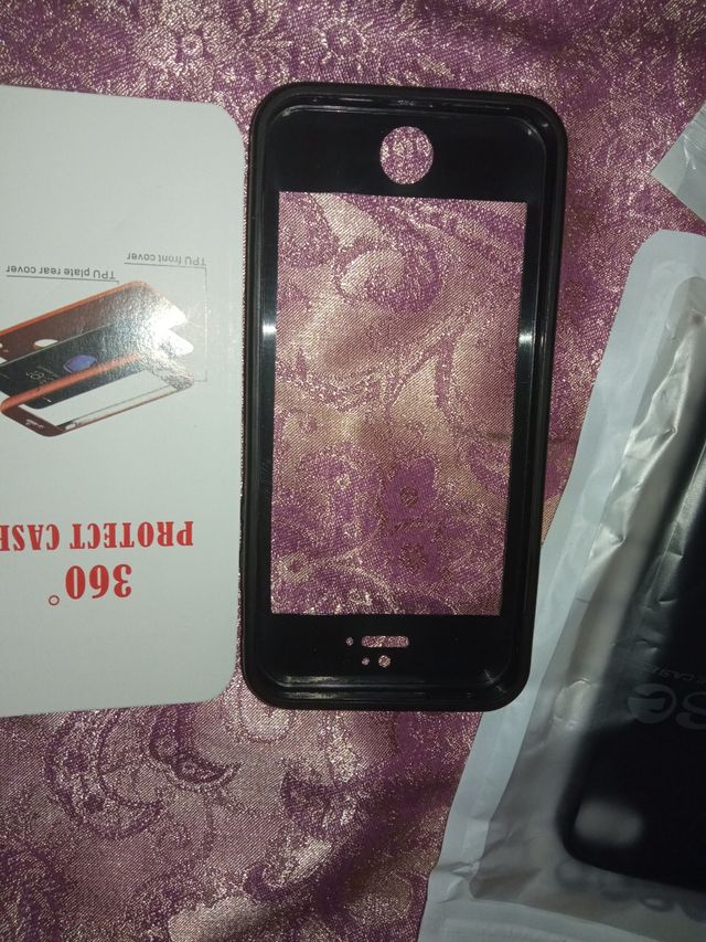 2 fundas+protector Iphone