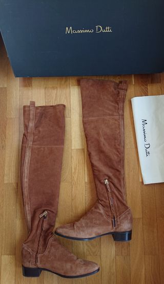 Botas ante camel Massimo Dutti de segunda mano por 59,95 EUR en Bilbao en  WALLAPOP