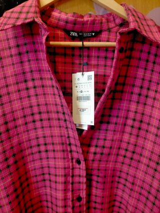 Camisa cuadros de Camisas y Blusas para Mujer de Zara | FASHIOLA.mx