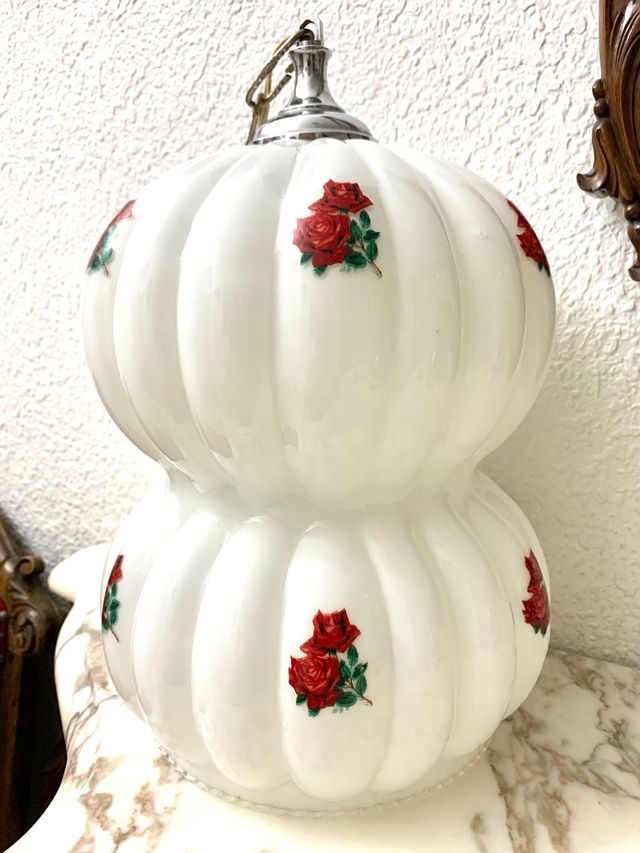 GRAN LÁMPARA VINTAGE DE OPALINA