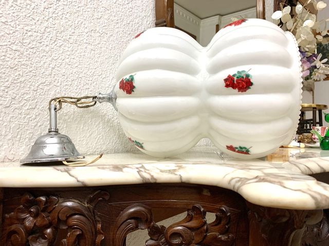 GRAN LÁMPARA VINTAGE DE OPALINA