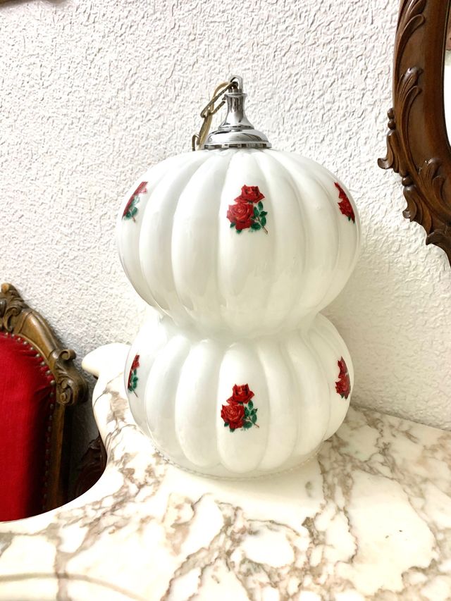 GRAN LÁMPARA VINTAGE DE OPALINA