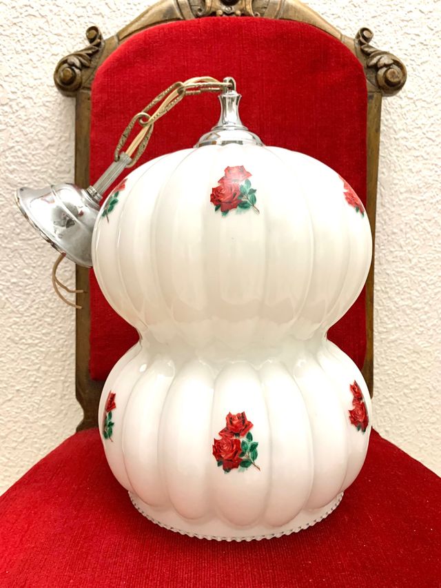 GRAN LÁMPARA VINTAGE DE OPALINA