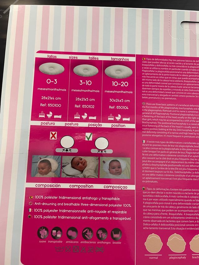 Cojín plagiocefalia