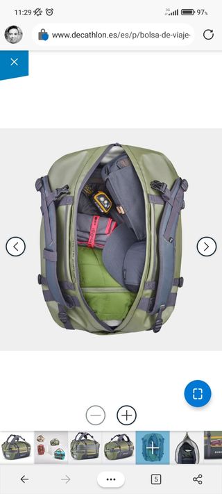 Bolso bolsa de viaje maleta 40 60 litros equipaje de segunda mano por 25  EUR en Mataró en WALLAPOP