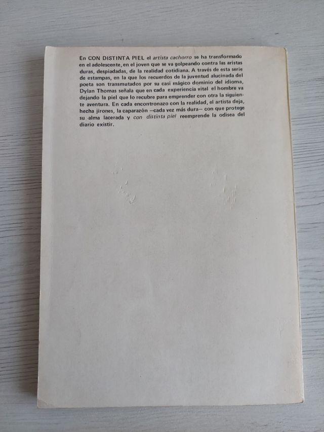 Con distinta piel. Thomas, Dylan