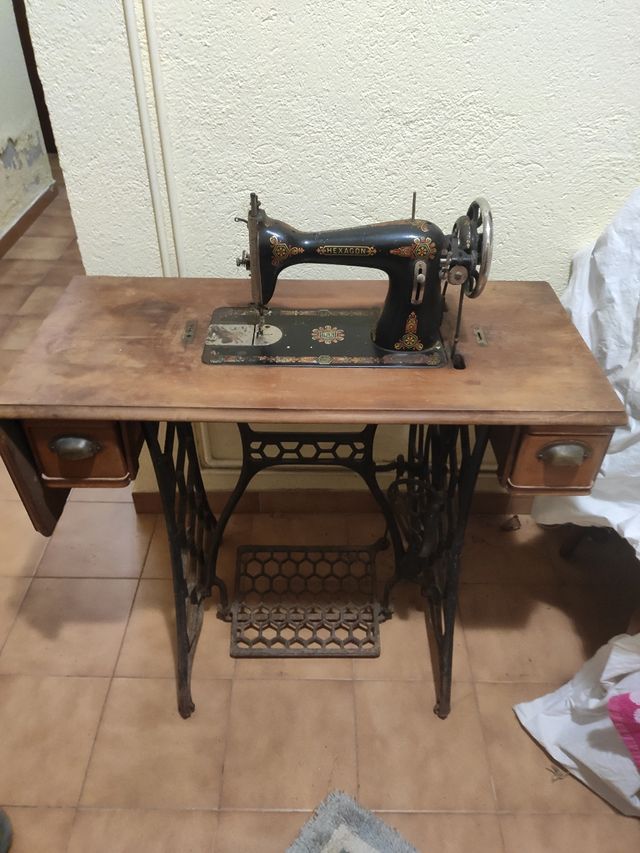 maquina coser singer hexagon
