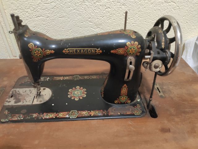 maquina coser singer hexagon