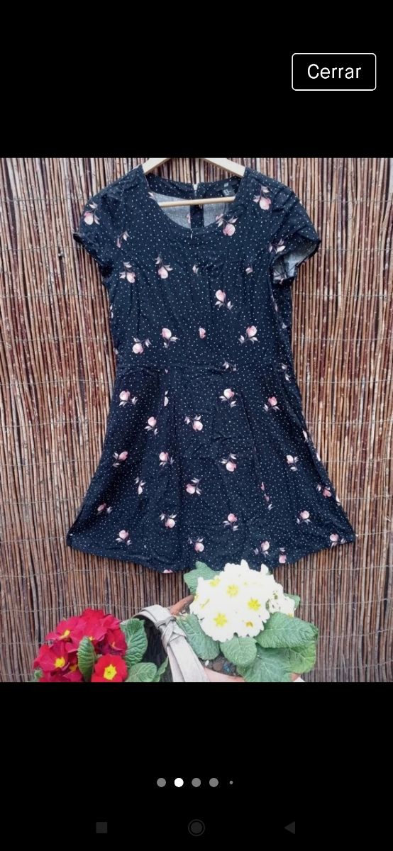 Vestido con vuelo estilo Vintage H&M