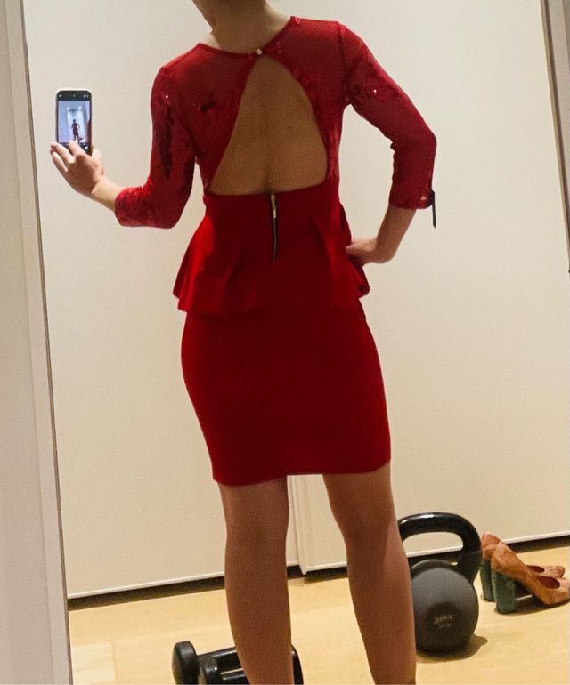 Vestido de fiesta con etiqueta para Navidad