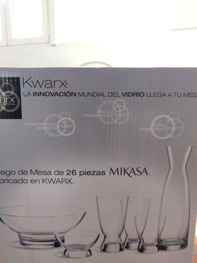 Juego de mesa cristal Mikasa 26 piezas