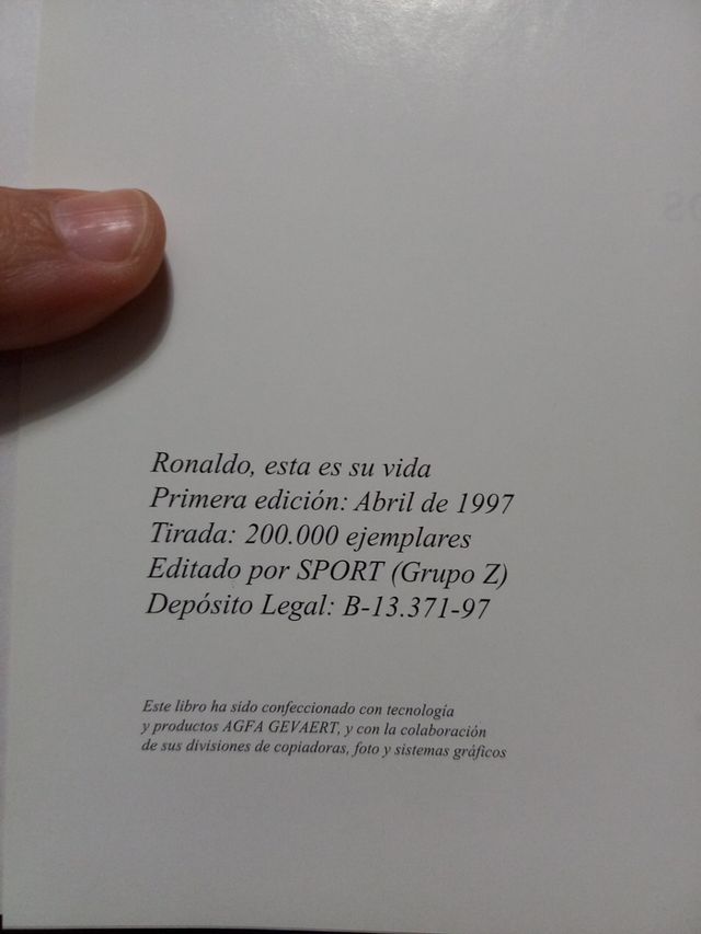 libro "Ronaldo" esta es su vida