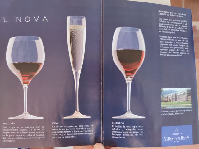 Colección Linova: copas Borgoña, Burdeos y Cava.