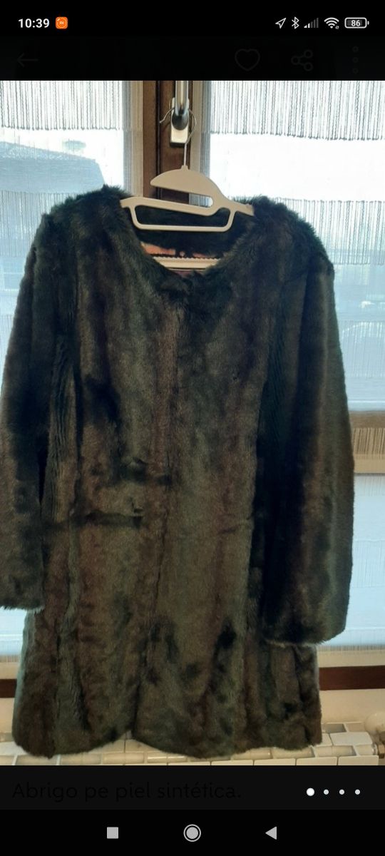 abrigo de pelo sintético de Custo