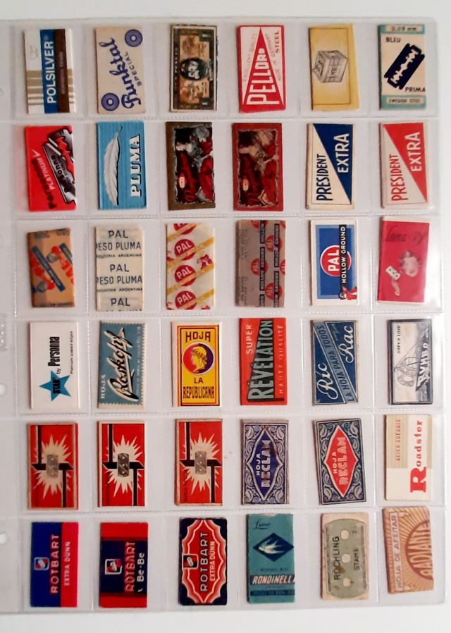 HOJAS de AFEITAR, 345 diferentes.