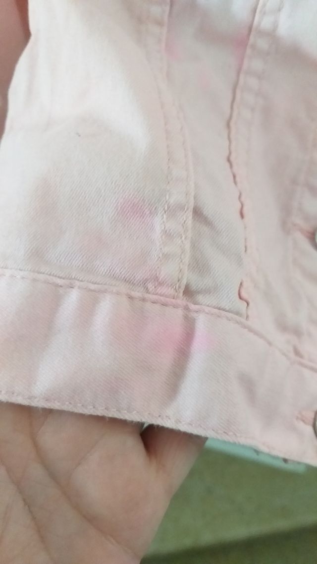 giubbottino jeans h&m, taglia 7/8 anni