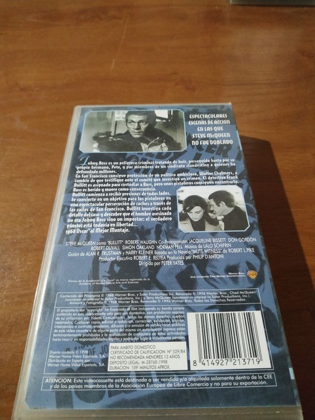 Bullit-Vhs. Steve Mc Queen - Cars- Inseguimento