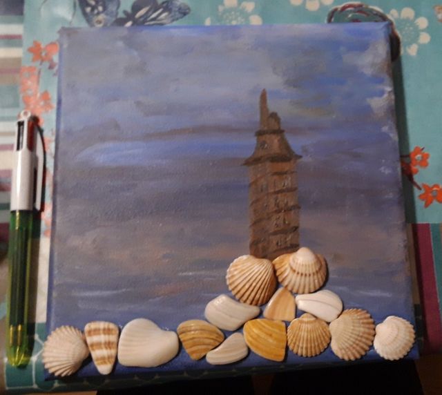 cuadros Torre de Hércules pintados a mano