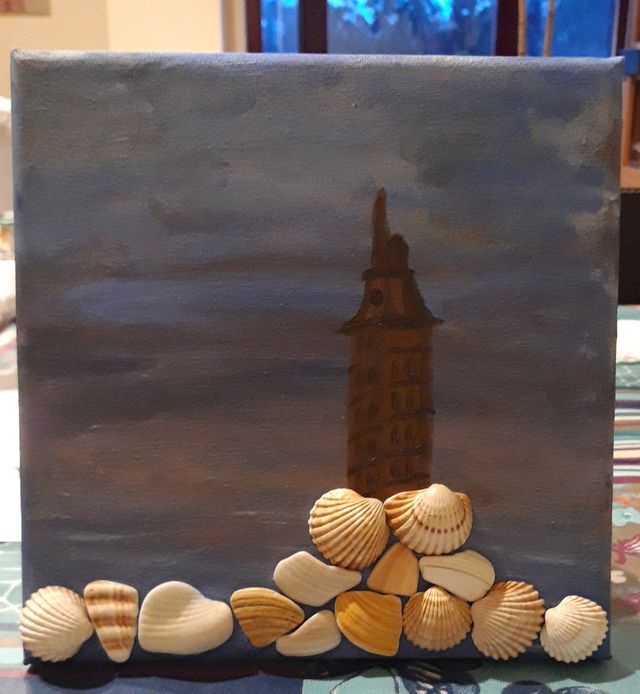 cuadros Torre de Hércules pintados a mano