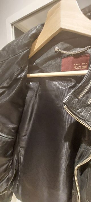 Negra de De piel para Hombre de Zara | FASHIOLA.mx