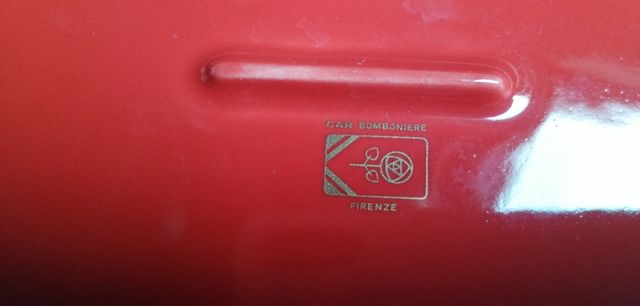 set caffè rosso/oro