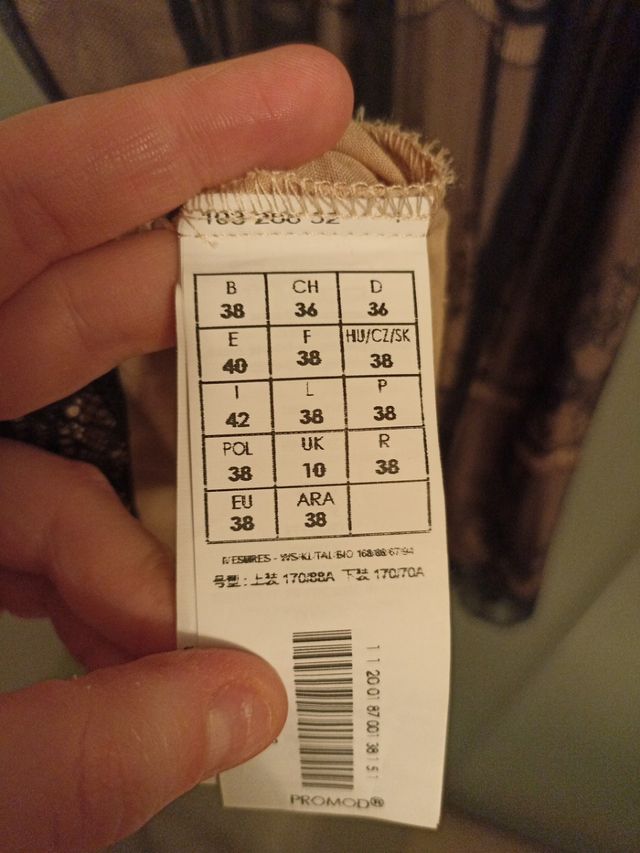 vestido encaje lencero