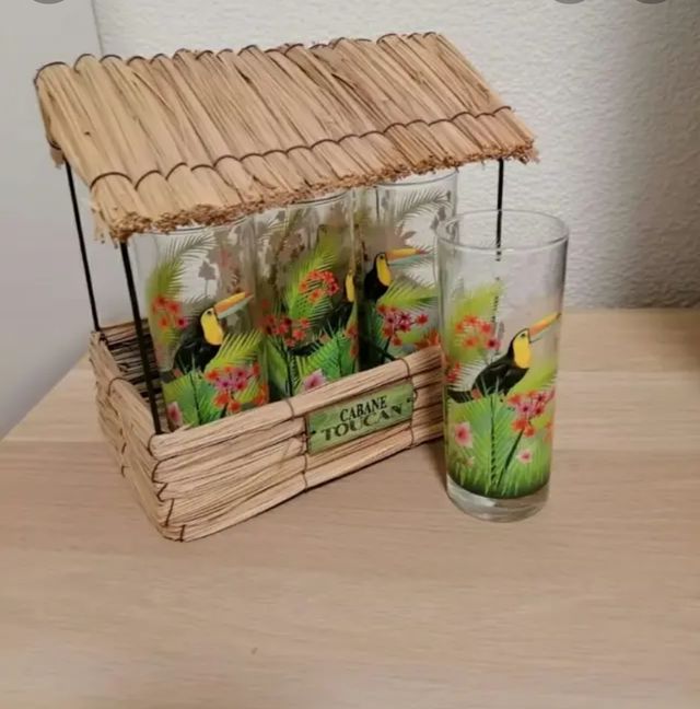 Juego de 6 vasos tubo Tucan 