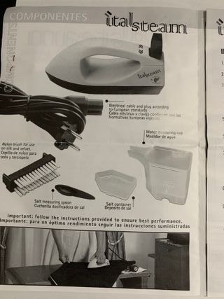 Plancha de vapor vertical italiana de segunda mano por 20 EUR en Torre  Alcayna en WALLAPOP