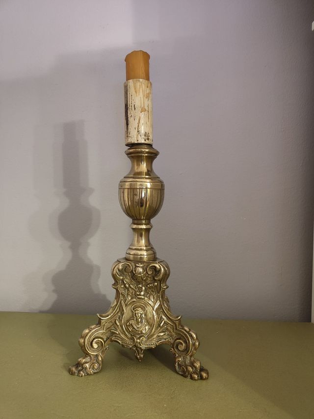 Candelabro Hachero de Altar