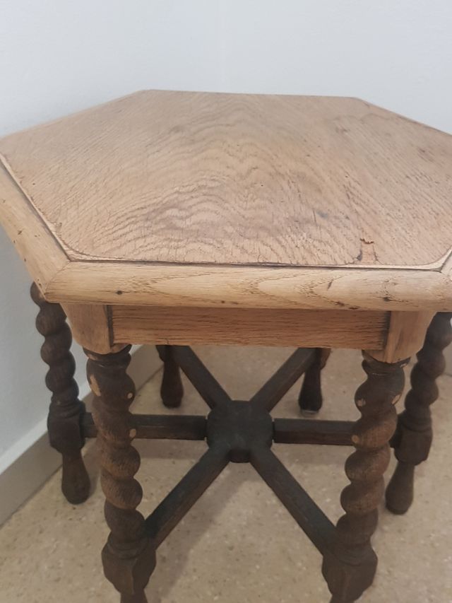 Mesita madera vintage