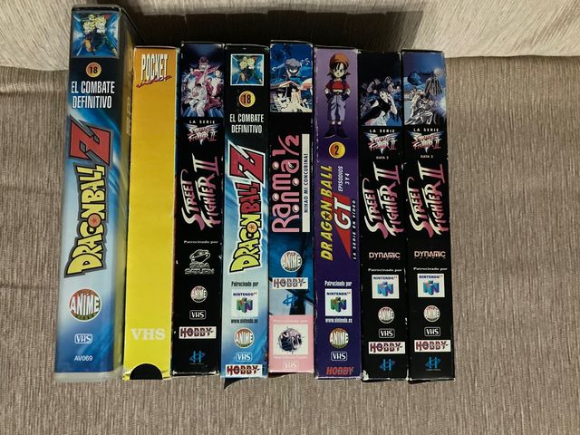 Cintas VHS, DragonBall, Street Fighter...
