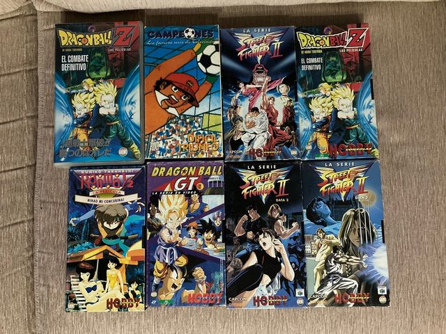 Cintas VHS, DragonBall, Street Fighter...