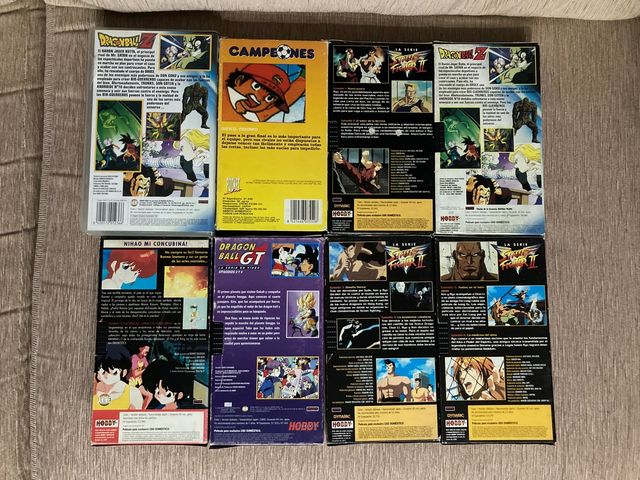 Cintas VHS, DragonBall, Street Fighter...