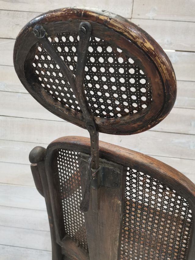 silla antigua barberia estilo thonet