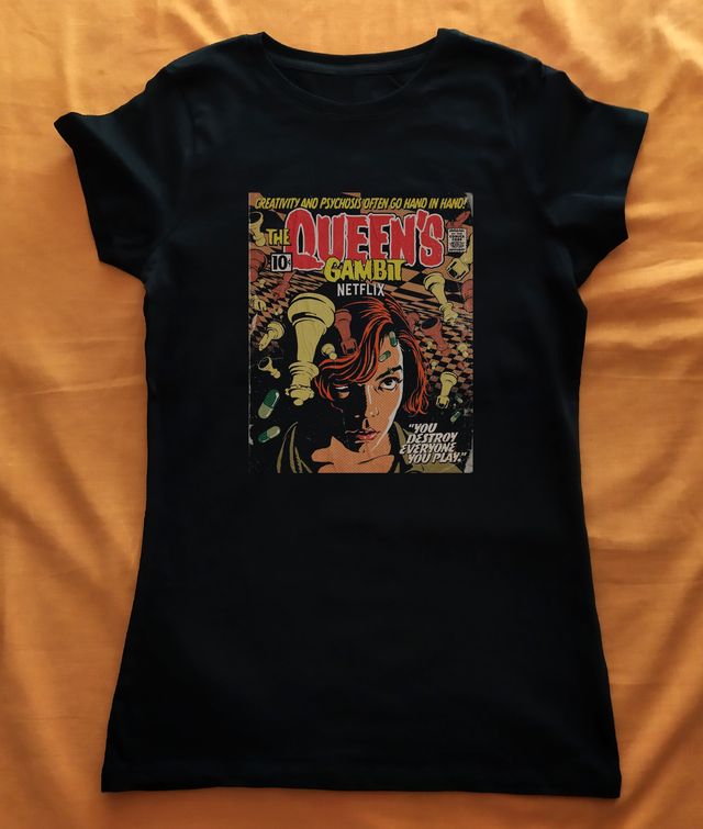 Talla 12 Nueva Polera Reina Del Gambito Talla 12 Nueva Polera Reina Del Gambito