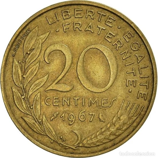 20 Centimes, 1967