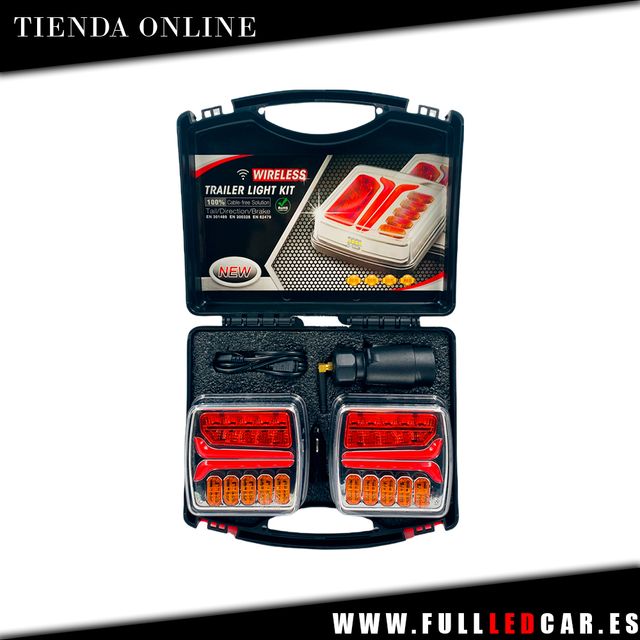 PILOTOS LED TRASEROS INALÁMBRICOS REMOLQUE 12V