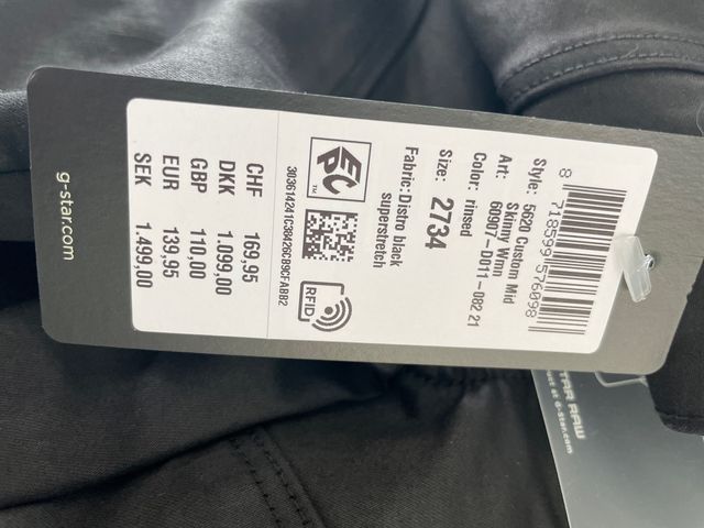 Pantalón g-Star w27L34 nuevo