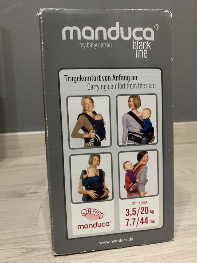 portabebes Manduca black line absolute blue
