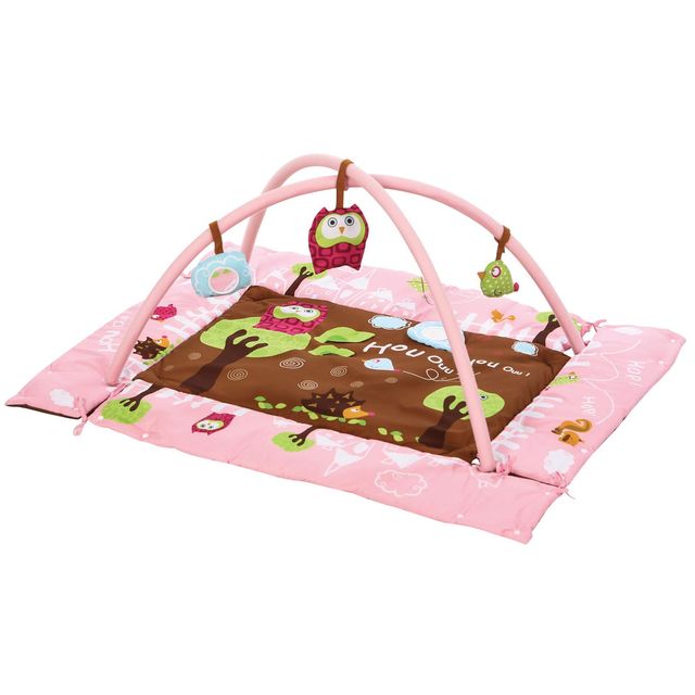 Manta de Juegos Rosa Búho de Ludi PROMOCIÓN