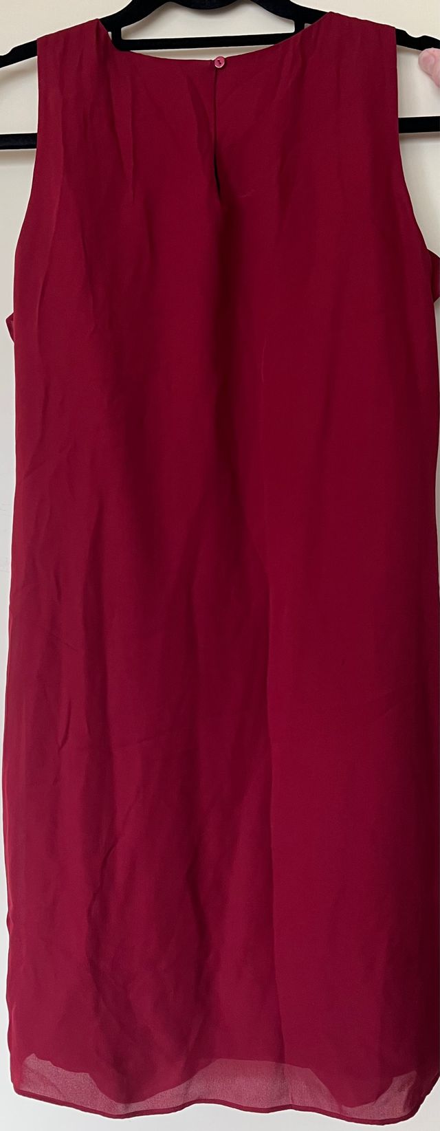 Vestido Massimo Dutti granate