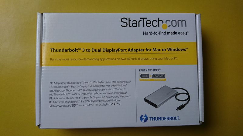 Startech Adaptador Thunderbolt 3 a 2x DisplayPort