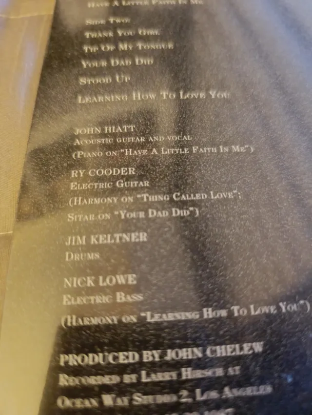 John Hiatt - Bring the family . Vinilo