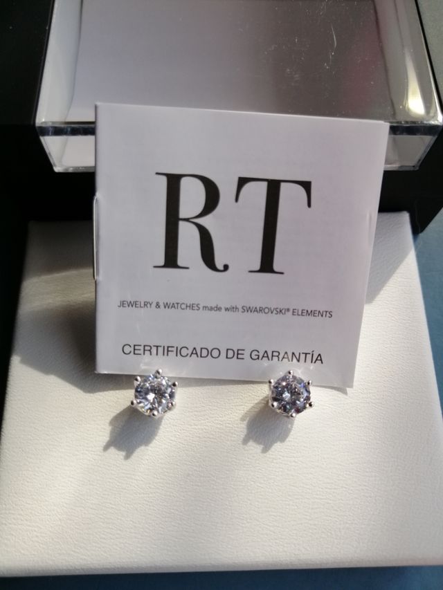 pendientes  con swarovski  finos