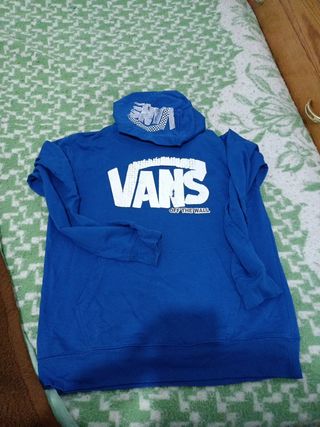 Sudadera Vans azul (hombre) con capucha de segunda mano por 4 EUR en Madrid  en WALLAPOP
